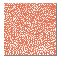 Serviette en papier motif fleur orange x 50-Gifi