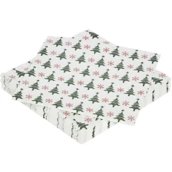Serviette en papier motif sapin de Noël x20-Gifi New