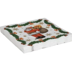 Serviette en papier ouaté imprimée Père Noël x20-Gifi New