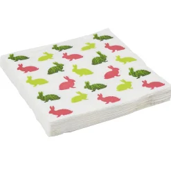 Serviette en papier Pâques motif lapins multicolores x20-Gifi Clearance