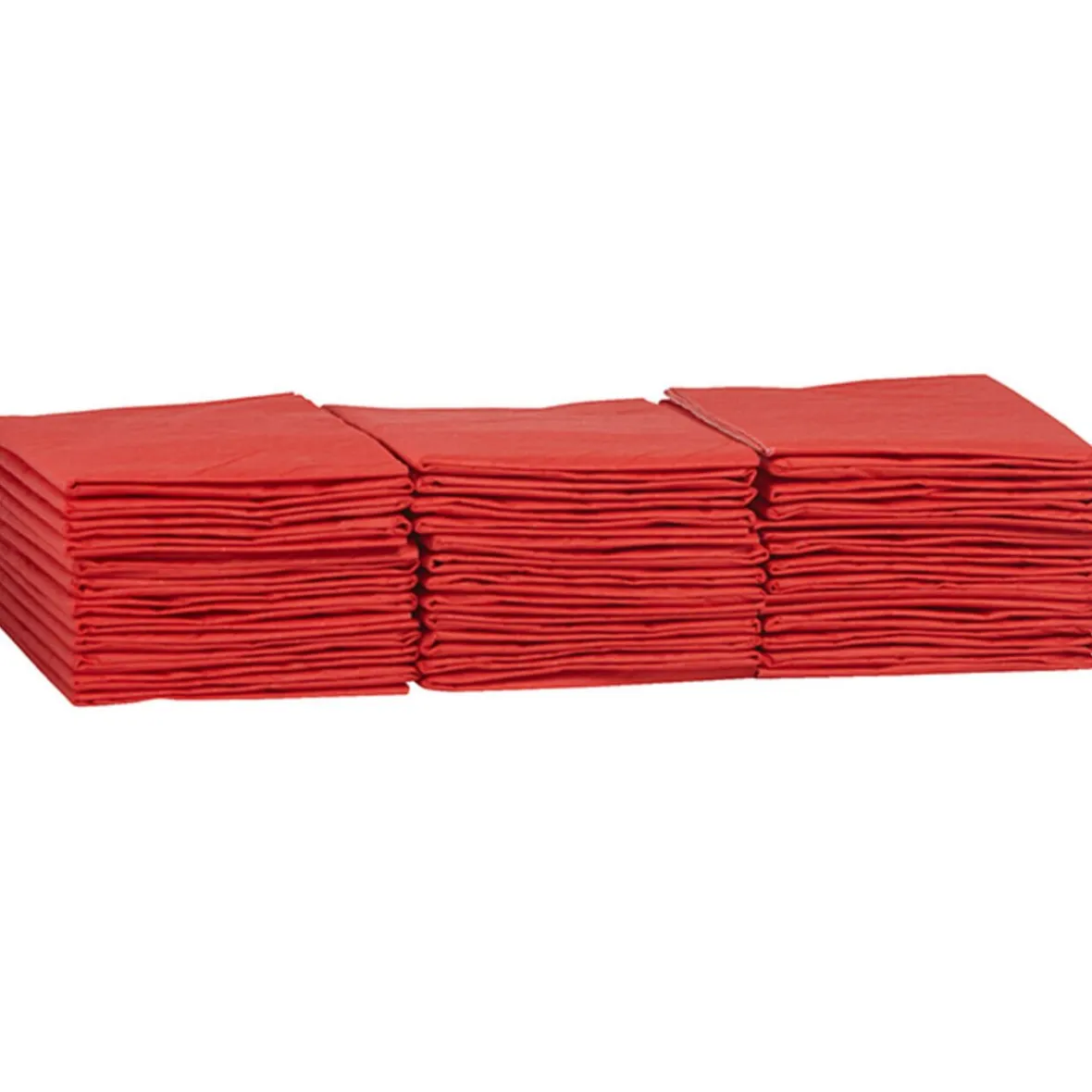 Serviette en papier pré pliée rouge x12-Gifi Best