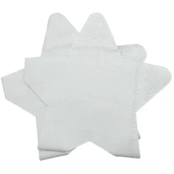 Serviette en papier étoile argentée x10-Gifi Hot