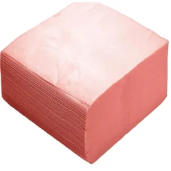 Serviette en papier uni corail x100-Gifi Discount