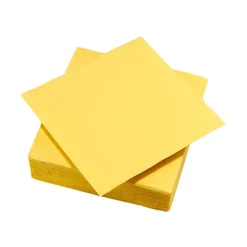 Serviette jetable 2 plis jaune canari x40-Gifi