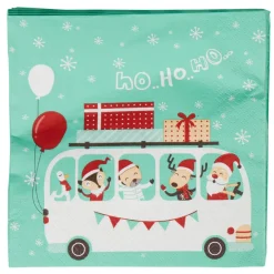 Serviette jetable de Noël Ho Ho Ho x20-Gifi New