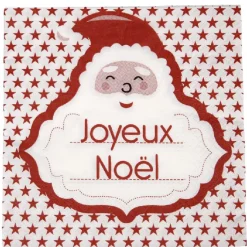 Serviette jetable design Père Noël x20-Gifi New