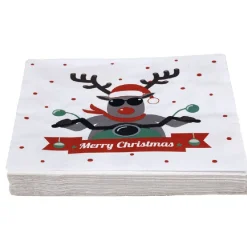 Serviette jetable design renne motard x20-Gifi Clearance