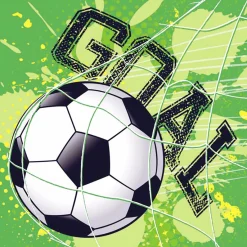 Serviette jetable design Football x20-Gifi Outlet