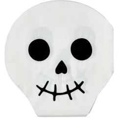 Serviette jetable Halloween motif tête de mort x10-Gifi Online