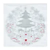 Serviette jetable motif sapin givré x20-Gifi Online