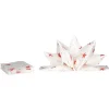 Serviette jetable pré pliée blanche étoiles rouges x12-Gifi Clearance