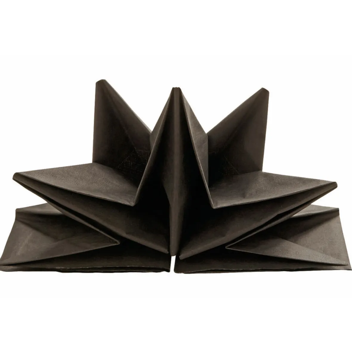 Serviette jetable pré pliée noire x12-Gifi