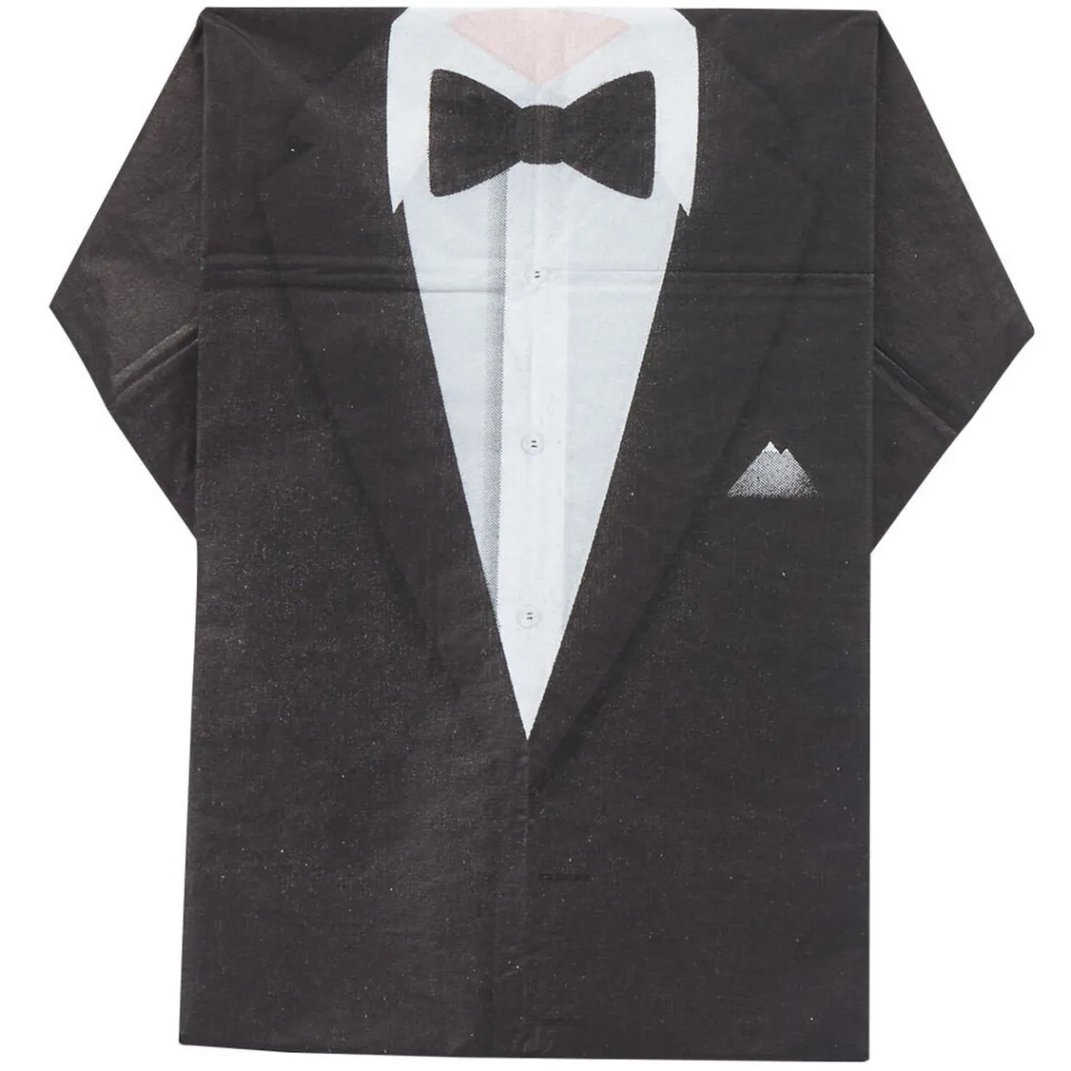 Serviette jetable pré pliée design costume de marié x10-Gifi