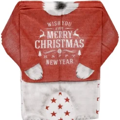 Serviette jetable pré pliée design ours blanc x10-Gifi Discount