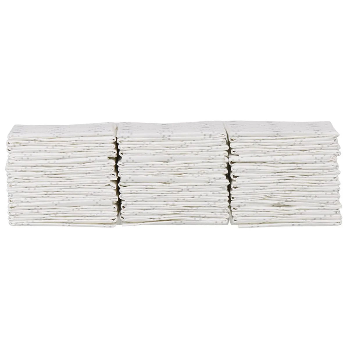 Serviette jetable pré pliée blanche étoiles argentées x12-Gifi New