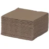 Serviette jetable 25x25 cm uni taupe x40-Gifi