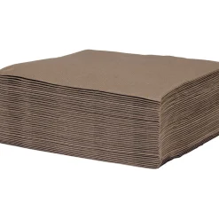 Serviette jetable 38x38 cm uni taupe x40-Gifi Clearance