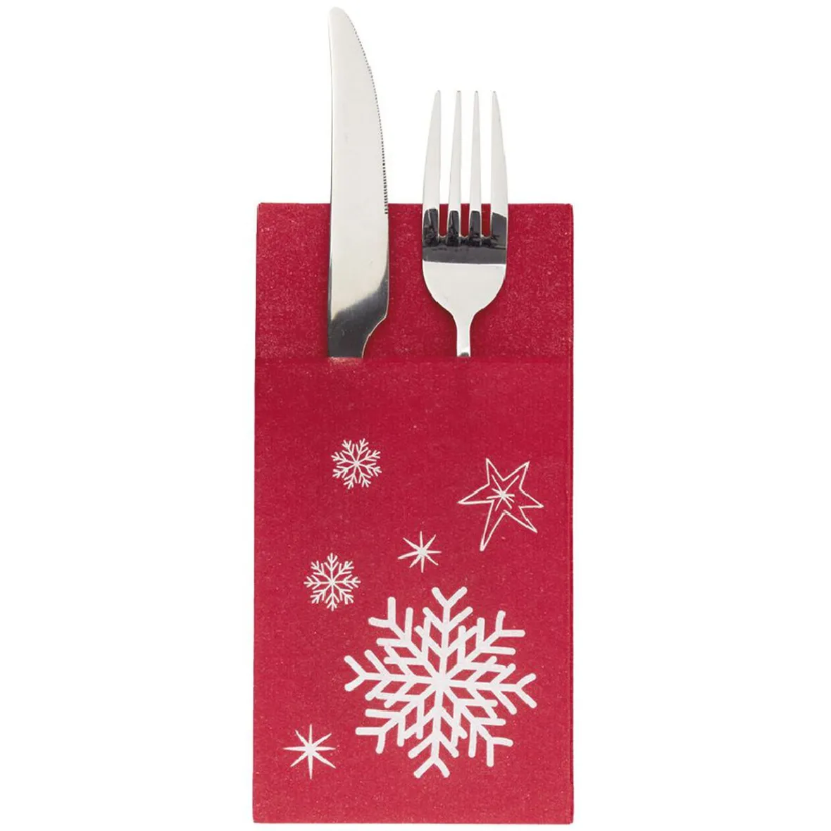 Serviette kangourou en papier motif flocon de neige x20-Gifi Sale