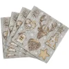 Serviette motif cerf beige x20-Gifi Outlet