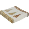 Serviette motif sapin de Noël en papier doré x20-Gifi New