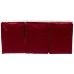 Serviette origami en papier rouge x12-Gifi Online