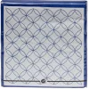 Serviette papier blanche motif rosace bleu x20-Gifi New