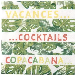 Serviette papier Brésil Copacabana x 20-Gifi Outlet