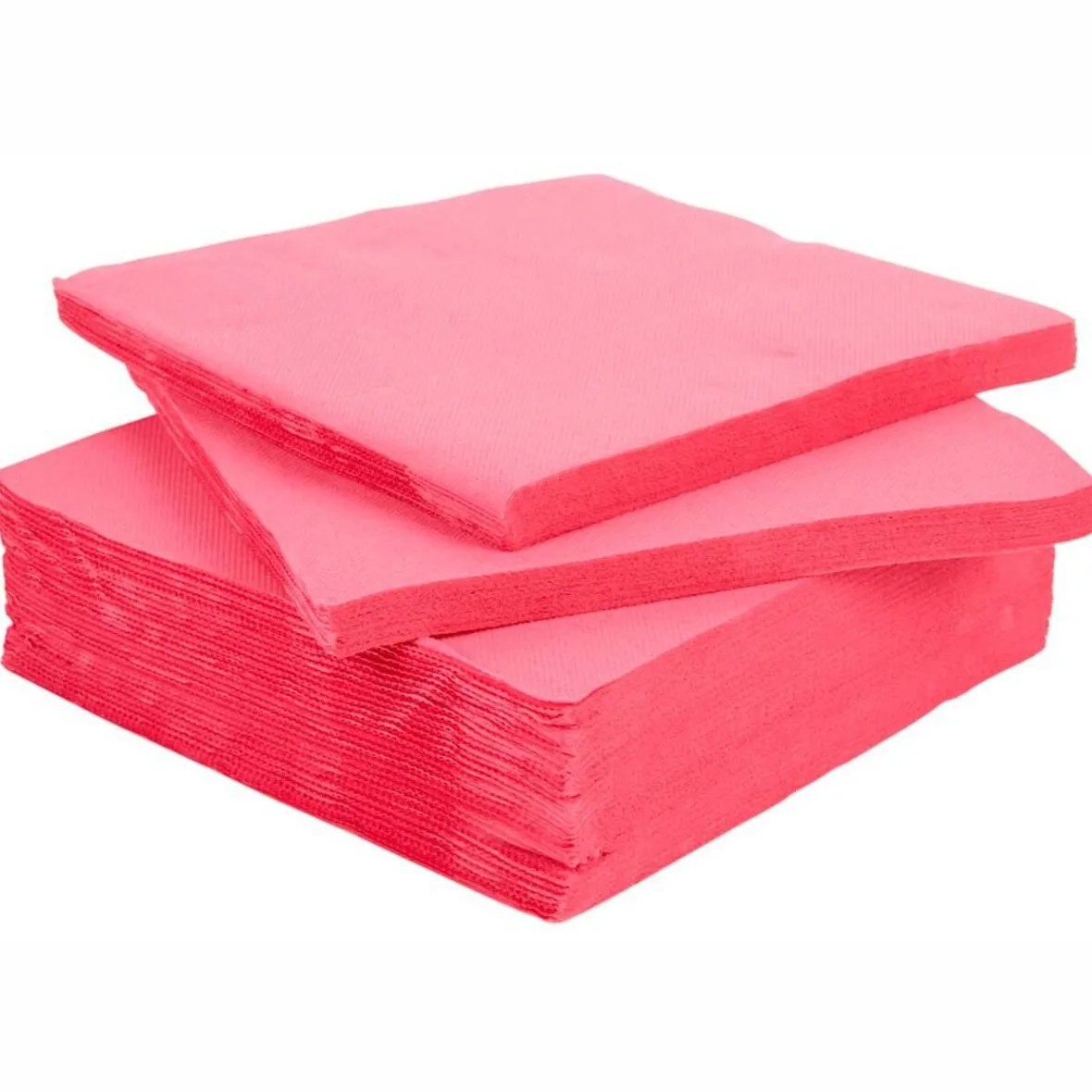Serviette papier carré rose x40-Gifi Hot