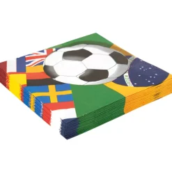 Serviette papier Coupe du monde foot x20-Gifi