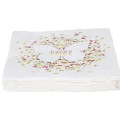 Serviette papier design papillon x 20-Gifi Outlet