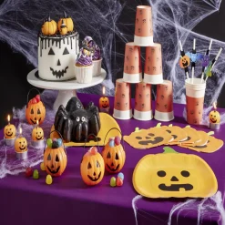 Serviette papier Halloween forme citrouille orange x20-Gifi Best