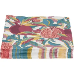 Serviette papier motif exotique grenade feuillage 40x40cm 3 plis x20-Gifi Outlet