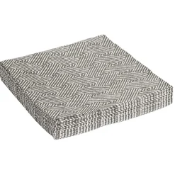 Serviette papier motif géométrique blanc et noir 33x33cm 3 plis x20-Gifi Hot