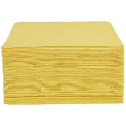 Serviette papier ouate jaune 38x38cm x50-Gifi Best