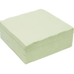 Serviette papier tex touch 38x38cm vert olive x40-Gifi Discount