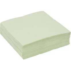 Serviette papier 33x33cm vert olive x50-Gifi Discount