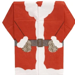 Serviette pré pliée Père Noël x10-Gifi Outlet