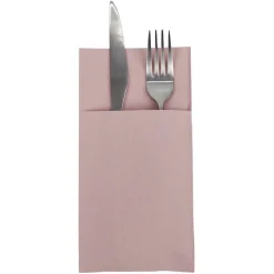 Serviette range couverts 40cm rose x20-Gifi Outlet