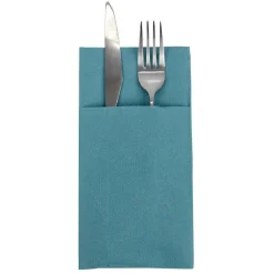 Serviette range couverts 40cm vert émeraude x20-Gifi Clearance