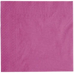 Serviettes x 100 rose fushia-Gifi Discount