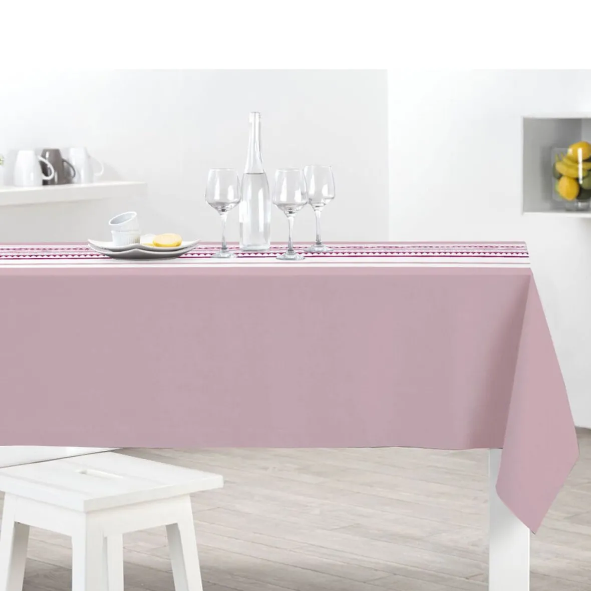 Set décoration de table anniversaire blanc et rose-Gifi Discount