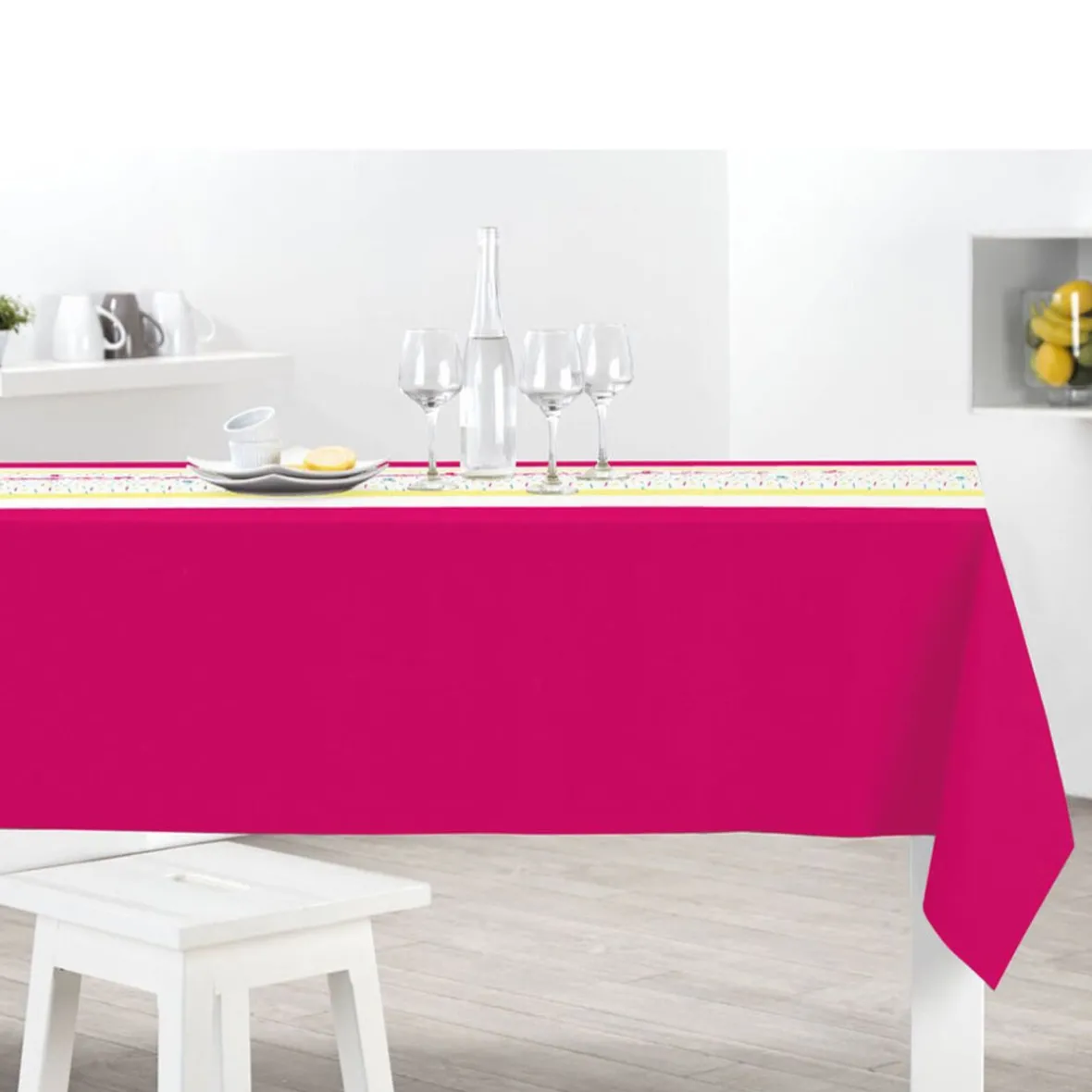 Set décoration de table anniversaire rose-Gifi Hot