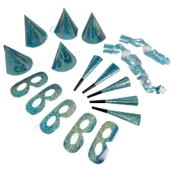 Set de Cotillon Holographique pailleté pour 5 personnes-Gifi Discount