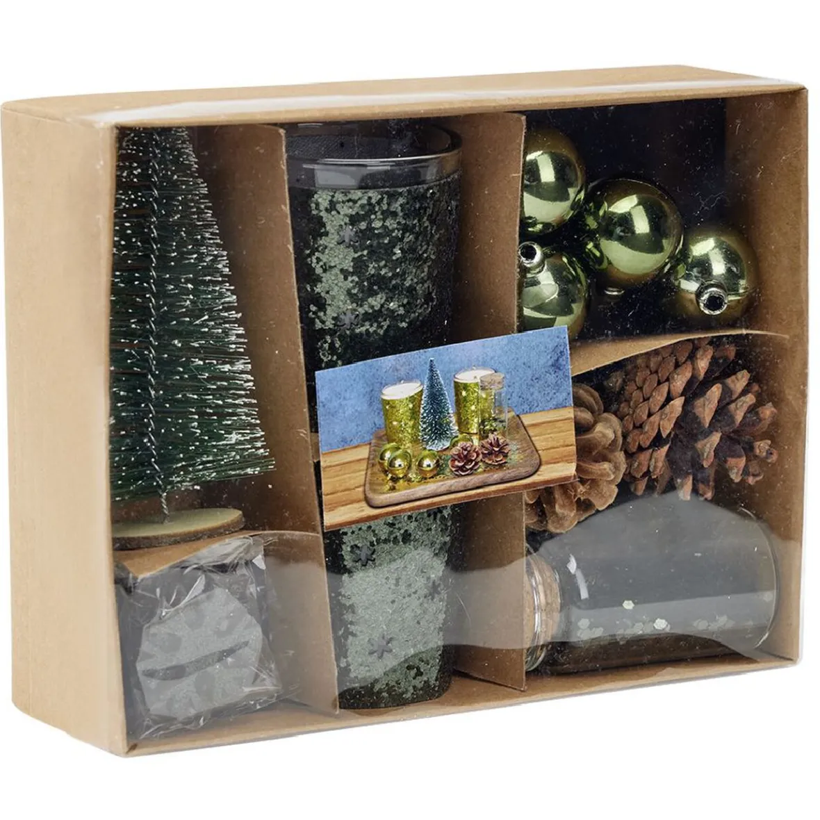 Set de décoration de table Noël vert-Gifi Online