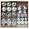 Set de décoration pour sapin de Noël Argenté blanc x24-Gifi Sale