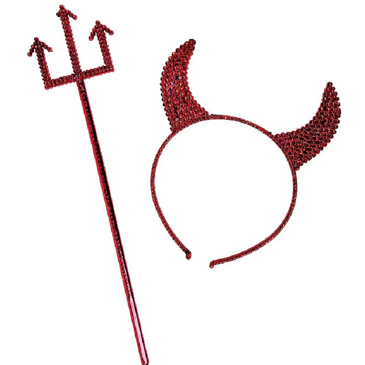Set de diablesse fourche et cornes à paillettes-Gifi Outlet