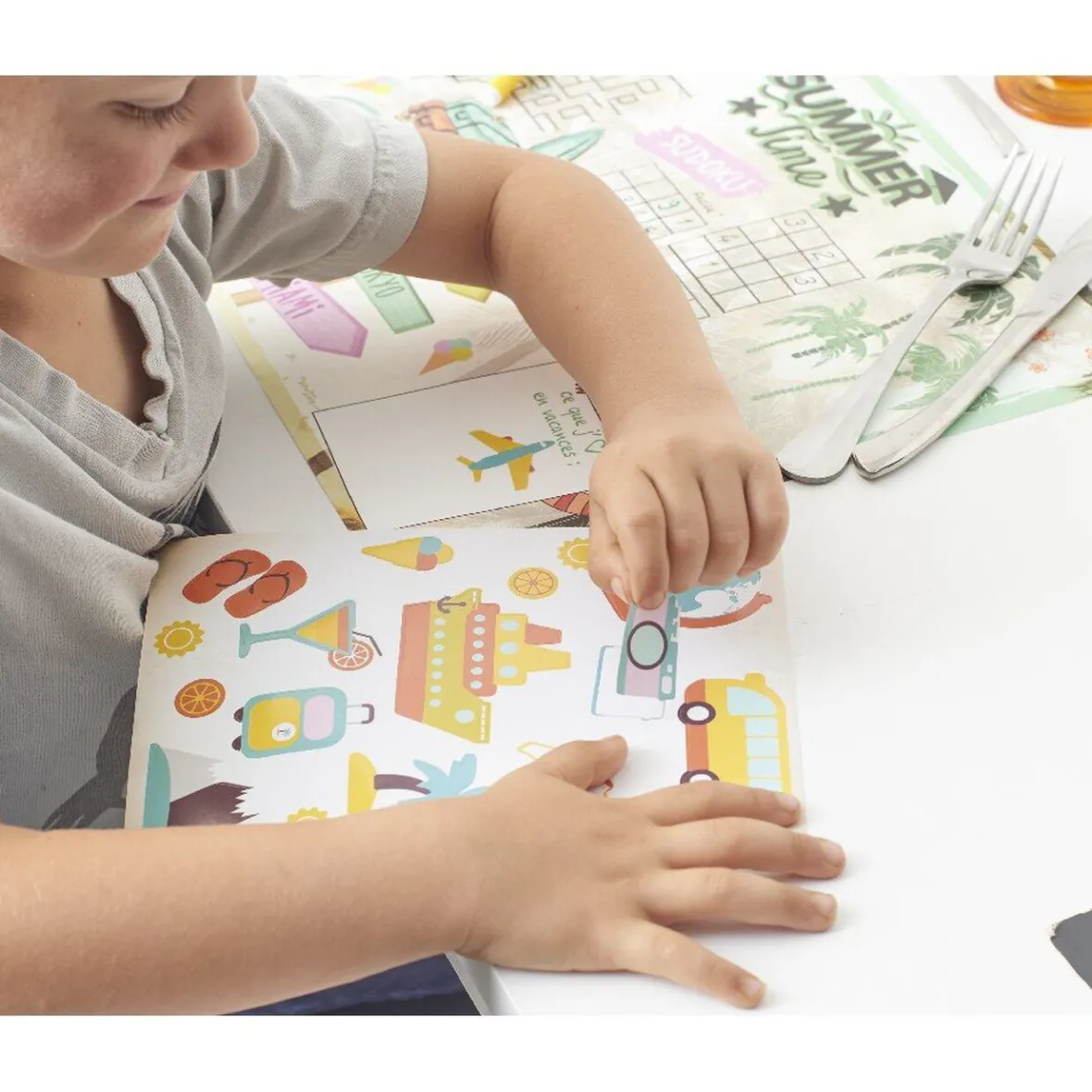 Set de table à colorier vacances x10-Gifi Sale