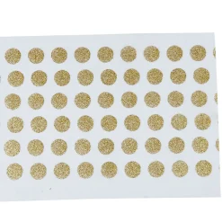 Set de table blanc décor pois dorés x8-Gifi New