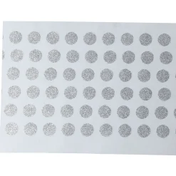 Set de table blanc décor pois argentés x8-Gifi New