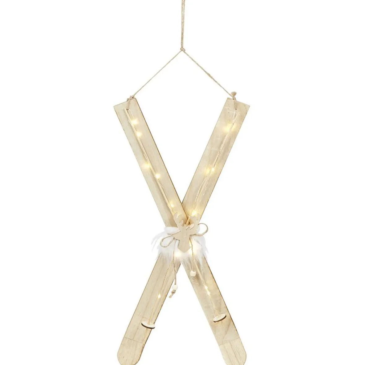 Ski en bois à suspendre, 2 modèles-Gifi Clearance